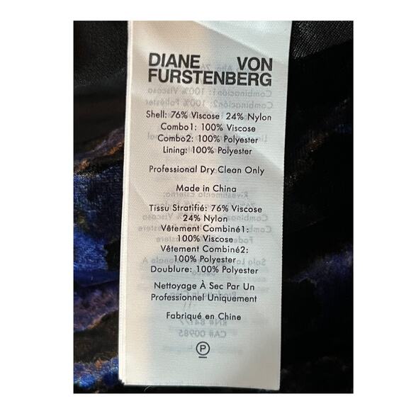 Diane Von Furstenberg Jumpsuit Vegas velvet leopard size 4 DEFECT - Picture 7 of 9